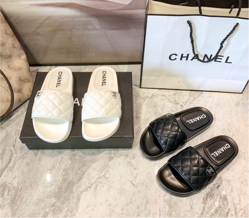 Chanel woman slides